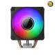 XIGMATEK EPIX II Black CPU Air Cooler - 4 Heatpipes, 120mm PWM Fan, Slow Motion Random RGB Top Cover, Intel & AMD Compatibility with Plastic Backplate, Supports LGA 20XX Sockets XIGMATEK EPIX II Black CPU Air Cooler - 4 Heatpipes, 120mm PWM Fan, Slow Motion Random RGB Top Cover, Intel & AMD Compatibility with Plastic Backplate, Supports LGA 20XX Sockets