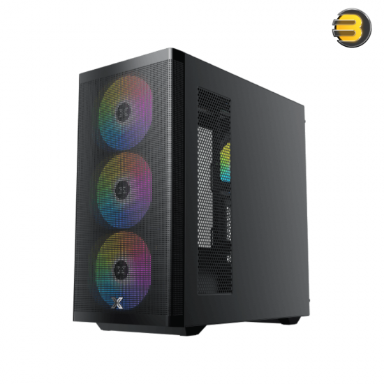 Xigmatek Osiris BTF Super Tower Case + PRIME 750W 80+ Gold PSU  — Full Tower (Super Tower) Steel Frame with Dual 4mm Tempered Glass Panels, Includes 4x 140mm ARGB Back-to-Front (BTF) Fans, High-Airflow Design, Supports E-ATX/ATX/mATX/ITX, PSU Full Modular