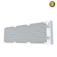 XIGMATEK FROZR-O II Arctic 360 — AIO Liquid Cooler, White, LCD Pump Head, 3xX22A Arctic PWM ARGB Fan, Galaxy II Fan Control Box & Remote - EN40450