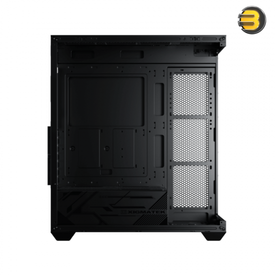 XIGMATEK Blast Black E-ATX PC Case with 4 ARGB Fans + X-Power 750W 80+ White Power Supply - Front & Left Seamless Tempered Glass, 3× G20A Reverse + 1× G20A Fans, ARGB Remote Control Box, USB 3.0 x1 & USB 2.0 x2