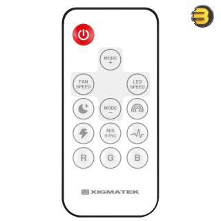 XIGMATEK Starlink Ultra Arctic 3x Fans ARGB White — 3PCS White Easy Clip On & Smart Link Fan,ARGB & PWM Cable,Galaxy II Fan Control Box & Remote,Color Box - EN40856