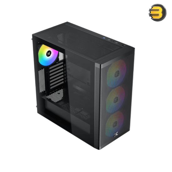 Xigmatek Osiris BTF Super Tower Case + PRIME 750W 80+ Gold PSU  — Full Tower (Super Tower) Steel Frame with Dual 4mm Tempered Glass Panels, Includes 4x 140mm ARGB Back-to-Front (BTF) Fans, High-Airflow Design, Supports E-ATX/ATX/mATX/ITX, PSU Full Modular