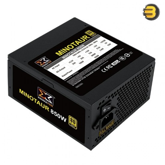 XIGMATEK Minotaur 850W (Full Range, LLC DC TO DC, 80PLUS Gold, Full Modular,Color Box)