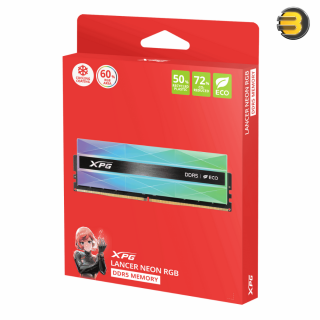 XPG Lancer Neon RGB DDR5 32GB (2x16GB) 6400MHz CL32 Dual-Channel