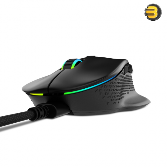 XPG ALPHA Gaming Mouse - Wired USB-C - PAW 3335 Sensor - 16,000 DPI Adjustable (via PRIME) - OMRON Switches Rated for 60M Clicks - RGB Lighting - 6 Buttons - Lightweight 78g - Windows Compatible