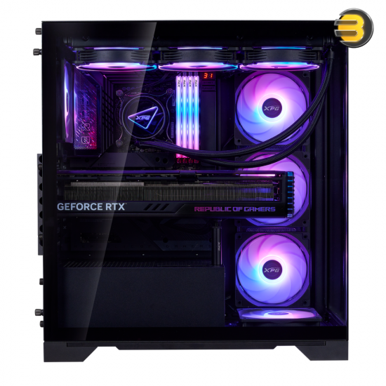 XPG INVADER X BTF MID-TOWER — Reverse-Connector Motherboard Compatibility - Enhanced Cooling - Support Up to 10 Fans - Black