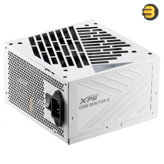 XPG COREREACTOR II 850W WHITE PCIE 5 & ATX 3.0 Power Supply - Full Modular - 80+ GOLD Certified - 100% Japanese 105°C Capacitors