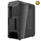 XPG VALOR AIR PLUS Mid-Tower Chassis - Sleek Gaming Case - 3mm Tempered Glass Side Panel - 4 x ARGB Fans - Liquid Cooling Ready (360mm Radiator) - ATX/Micro-ATX/Mini-ITX Support - Black