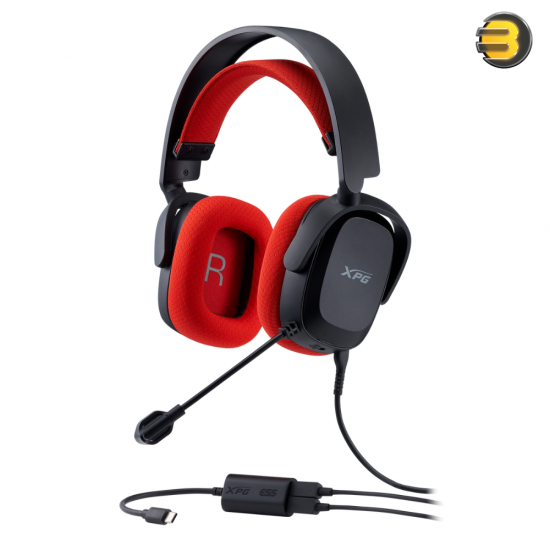 XPG PRECOG Studio Gaming Headset - 50mm Drivers - Omnidirectional Microphone - ESS DAC with 32-bit/96kHz Support - USB-C Input - 4.4mm Audio Port - Lightweight 300g - Windows Compatible