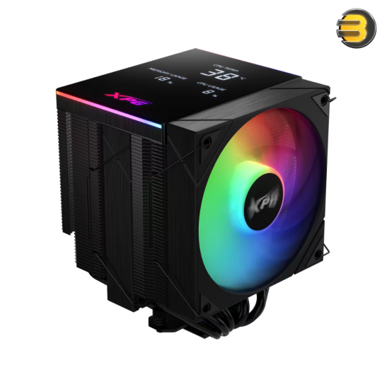XPG MAESTRO PLUS 62DA CPU Air Cooler – 250W TDP Dual-Tower Design, 6 Heat Pipes, 120mm ARGB Fan & Digital Status Panel, Intel LGA 1851/1700/1200 & AMD AM5/AM4 Support XPG MAESTRO PLUS 62DA CPU Air Cooler – 250W TDP Dual-Tower Design, 6 Heat Pipes, 120mm ARGB Fan & Digital Status Panel, Intel LGA 1851/1700/1200 & AMD AM5/AM4 Support