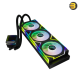 XPG LEVANTE II 360 Black All-in-One CPU Liquid Cooler — Dual-Chamber Pump with Non-Conductive Coolant, Infinity Mirror ARGB Lighting, Pre-Installed 3x 120mm Hydraulic Bearing Fans, Supports Intel LGA 1851/1700 & AMD AM5/AM4 XPG LEVANTE II 360 Black All-in-One CPU Liquid Cooler — Dual-Chamber Pump with Non-Conductive Coolant, Infinity Mirror ARGB Lighting, Pre-Installed 3x 120mm Hydraulic Bearing Fans, Supports Intel LGA 1851/1700 & AMD AM5/AM4