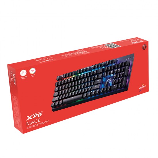 XPG Mage Kailh Red Mechanical RGB Keyboard Supported by XPG Prime Software