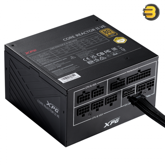 XPG Core Reactor II VE 750W — ATX 3.1, 80+ Gold, ATX, Fully Modular Taiwanese Capacitor - Power Supply