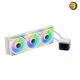 XPG LEVANTE II 360 White All-in-One CPU Liquid Cooler — Dual-Chamber Pump with Non-Conductive Coolant, Infinity Mirror ARGB Lighting, Pre-Installed 3x 120mm Hydraulic Bearing Fans, Supports Intel LGA 1851/1700 & AMD AM5/AM4 XPG LEVANTE II 360 White All-in-One CPU Liquid Cooler — Dual-Chamber Pump with Non-Conductive Coolant, Infinity Mirror ARGB Lighting, Pre-Installed 3x 120mm Hydraulic Bearing Fans, Supports Intel LGA 1851/1700 & AMD AM5/AM4