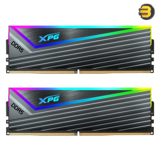 XPG CASTER 32GB (2x16GB) 6000 MHz CL40-40-40 RGB DDR5 Desktop Memory, RGB  Tungsten Grey Heatsink - 2PK PMIC + ECC - Intel XMP 3.0 Compatible