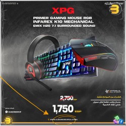 XPG K10 KEYBOARD + PRIMER MOUSE + H20 GAMING HEADSET Bundle
