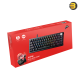 XPG SORCERER Mini Gaming Keyboard 65% - Compact Gasket Mount - XPG Red Mechanical Switches - Per-Key RGB with 10 Preset Effects - 66/67 Keys (ANSI/ISO) - USB-C - Metal Volume Knob - 50M Keystroke Lifecycle - Windows Compatible