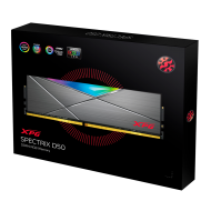 XPG SPECTRIX D50 RGB Gaming Memory 16GB (2x8GB) DDR4 3600MHz CL18 GREY