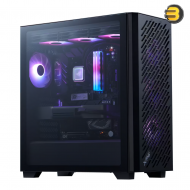 XPG VALOR AIR PRO Mid-Tower Chassis (Black) – ATX / E-ATX Compatible, 4 mm Tempered Glass Side Panel, Pre-Installed 4×120 mm ARGB Fans, Supports GPU Up To 400 mm & Radiators Up To 360 mm, USB-C & USB-A Front I/O
