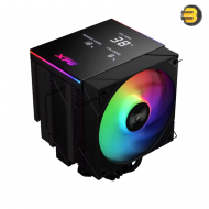 XPG MAESTRO PLUS 62DA CPU Air Cooler – 250W TDP Dual-Tower Design, 6 Heat Pipes, 120mm ARGB Fan & Digital Status Panel, Intel LGA 1851/1700/1200 & AMD AM5/AM4 Support 