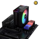 XPG MAESTRO PLUS 42SA CPU Air Cooler – 220 W TDP, 4 Heat Pipes, 120 mm ARGB Fan, Digital Info Display, Intel LGA 1851/1700/1200 & AMD AM5/AM4 Support XPG MAESTRO PLUS 42SA CPU Air Cooler – 220 W TDP, 4 Heat Pipes, 120 mm ARGB Fan, Digital Info Display, Intel LGA 1851/1700/1200 & AMD AM5/AM4 Support