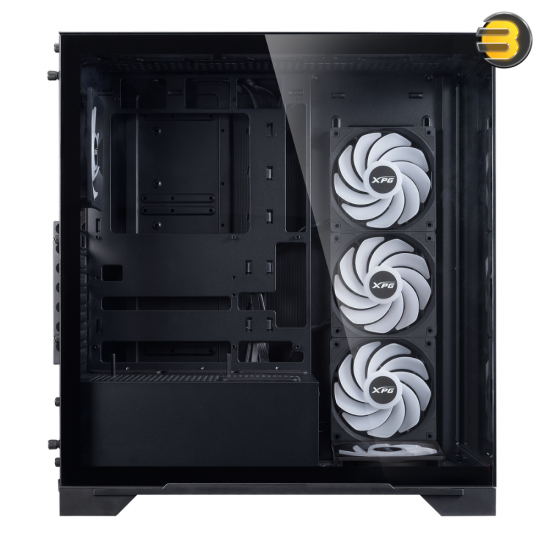 XPG INVADER X BTF MID-TOWER — Reverse-Connector Motherboard Compatibility - Enhanced Cooling - Support Up to 10 Fans - Black