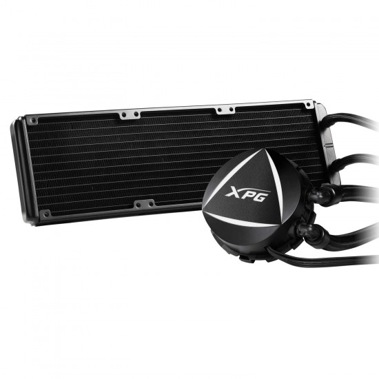 XPG EPS Levante 360 Addressable RGB CPU Liquid Cooler, 360mm Radiator, Three Dual Ring 120mm ARGB Lighting Fans