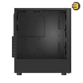 XPG Valor AIR Compact Mid Tower ATX PC Case — Magnetic MESH Front Bezel with Streamline Carving Pattern Design, Removable Dust Filter, 4 x 120 mm Fans Installed - Black