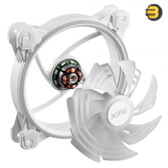 XPG Hurricane 120mm ARGB Dual Ring PWM Case Fan - White