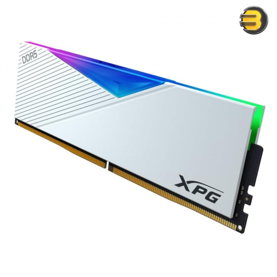 XPG Lancer RGB DDR5 6400MHz 64GB (2x32GB) CL32 White – DDR5 Dual Channel RAM Kit, Black Heatsink, RGB Lighting, 288-Pins UDIMM for High-Performance Desktops XPG Lancer RGB DDR5 6400MHz 64GB (2x32GB) CL32 White – DDR5 Dual Channel RAM Kit, Black Heatsink, RGB Lighting, 288-Pins UDIMM for High-Performance Desktops