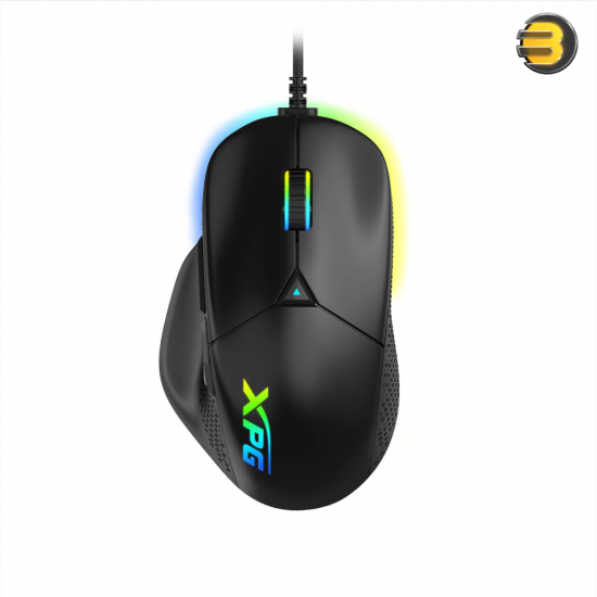 XPG ALPHA Gaming Mouse - Wired USB-C - PAW 3335 Sensor - 16,000 DPI Adjustable (via PRIME) - OMRON Switches Rated for 60M Clicks - RGB Lighting - 6 Buttons - Lightweight 78g - Windows Compatible