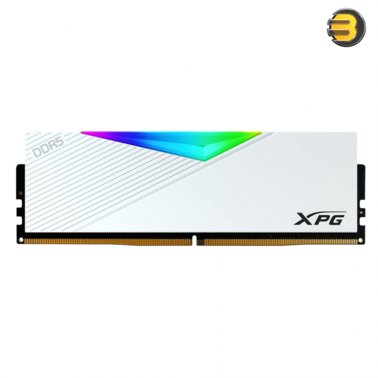 XPG Lancer RGB DDR5 6400MHz 64GB (2x32GB) CL32 White – DDR5 Dual Channel RAM Kit, Black Heatsink, RGB Lighting, 288-Pins UDIMM for High-Performance Desktops XPG Lancer RGB DDR5 6400MHz 64GB (2x32GB) CL32 White – DDR5 Dual Channel RAM Kit, Black Heatsink, RGB Lighting, 288-Pins UDIMM for High-Performance Desktops