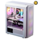 XPG VALOR AIR PLUS Mid-Tower Chassis - Sleek Gaming Case - 3mm Tempered Glass Side Panel - 4 x ARGB Fans - Liquid Cooling Ready (360mm Radiator) - ATX/Micro-ATX/Mini-ITX Support - White