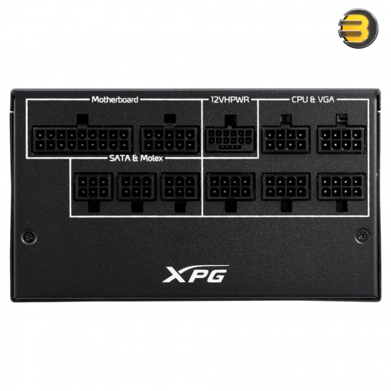 XPG CORE REACTOR II 1200W - ATX 3.0 Fully Modular PSU - 80 Plus Platinum Certified - 100A on +12V Rail - Fluid Dynamic Bearing Fan - 600W 12VHPWR Support - 10-Year Warranty