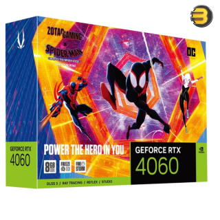 ZOTAC RTX 4060 8GB Twin Edge GAMING OC SPIDER-MAN — Across the 