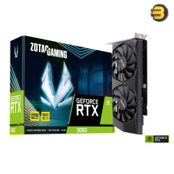  ZOTAC GAMING GeForce RTX 3060 12GB GDDR6— Ray Tracing Cores, Tensor Cores,  Active Fan Control with FREEZE Fan Stop, VR Ready -  ZT-A30600P-10M