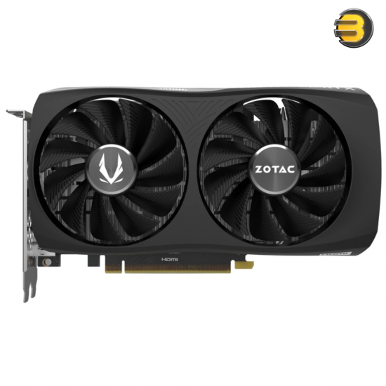 ZOTAC GAMING GeForce RTX 4060 8GB Twin Edge — NVIDIA DLSS 3, Metal Backplate, Freeze Fan Stop - ZT-D40600E-10M