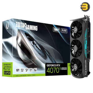 ZOTAC Gaming GeForce RTX 4070 Ti Super Trinity Black Edition DLSS 3 16GB GDDR6X 256-bit 21 Gbps PCIE 4.0 Gaming Graphics Card, IceStorm 2.0 Advanced Cooling, Spectra RGB Lighting