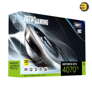 ZOTAC GAMING RTX 4070 Ti Trinity OC LSS 3 12GB GDDR6X 192-bit 21 Gbps PCIE 4.0 Gaming Graphics Card, IceStorm 2.0 Advanced Cooling, SPECTRA 2.0 RGB Lighting