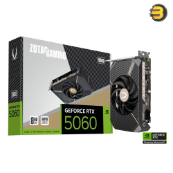 ZOTAC GAMING GeForce RTX 5060 SOLO 8GB GDDR7 128-bit Memory at 28 Gbps Graphics Card — NVIDIA Blackwell Architecture, 3840 CUDA Cores