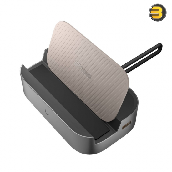 ZOTAC GAMING Docking Station — Compact Foldable Aluminum Design, USB-C Main Connection, 7-in-1 Ports including 1x USB 3.2 Gen 2 Type-C, 1x USB 3.0 Type-A, 1x USB 3.2 Gen 2 Type-C Output, HDMI 4K@60Hz Video Output, RJ45 Gigabit Ethernet, M.2 NVMe PCIe Gen 