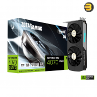 ZOTAC GAMING GeForce RTX 4070 SUPER Twin Edge OC 12GB GDDR6X — SFF-Ready, NVIDIA DLSS 3.5, IceStorm 2.0, FREEZE Fan Stop, Active Fan Control, SPECTRA RGB - ZT-D40720H-10M