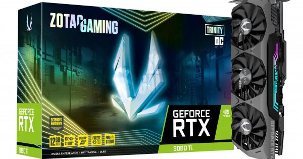 ZOTAC GAMING GeForce RTX 3080 Ti Trinity OC 12GB GDDR6X PCI Express 4.0 ...