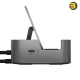 ZOTAC GAMING Docking Station — Compact Foldable Aluminum Design, USB-C Main Connection, 7-in-1 Ports including 1x USB 3.2 Gen 2 Type-C, 1x USB 3.0 Type-A, 1x USB 3.2 Gen 2 Type-C Output, HDMI 4K@60Hz Video Output, RJ45 Gigabit Ethernet, M.2 NVMe PCIe Gen 