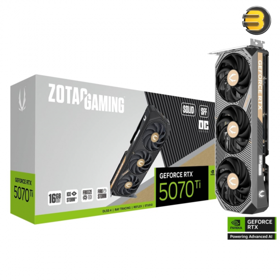 ZOTAC GAMING RTX 5070 Ti SOLID SFF OC ZOTAC GAMING RTX 5070 Ti SOLID SFF OC – Blackwell & DLSS 4