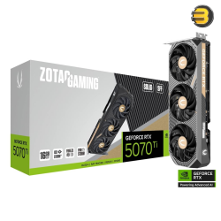 ZOTAC GAMING GeForce RTX 5070 Ti SOLID SFF 16GB GDDR7 256-Bit PCI Express 5.0 x16 Graphics Card — 8960 CUDA Cores, 2.45 GHz Boost Clock, 3x DisplayPort 2.1, 1x HDMI 2.1, IceStorm 2.0 Cooling, FREEZE Fan Stop, Metal Backplate