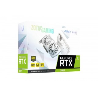 ZOTAC Gaming GEFORCE RTX 3060 AMP White Edition 12GB GDDR6, 192 bit, 1837/15000, HDCP, Three DP, HDMI, Premium Pack