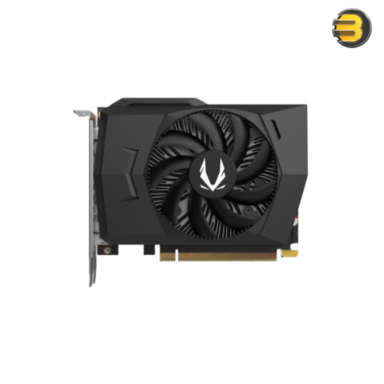 ZOTAC GAMING GeForce RTX 3050 6GB GDDR6 96-bit Memory at 14 Gbps Solo Graphics Card — NVIDIA Ampere Architecture, 2304 CUDA Cores, Boost Clock 1470 MHz, PCIe 4.0 x8, Single 90mm Fan Cooling, 3x DisplayPort 1.4a, 1x HDMI 2.1 (4K 120Hz, 8K 60Hz)