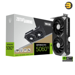 ZOTAC GAMING GeForce RTX 5060 Ti 16GB Twin Edge GDDR7 128-bit Memory at 28 Gbps Graphics Card — NVIDIA Blackwell Architecture, 4608 CUDA Cores