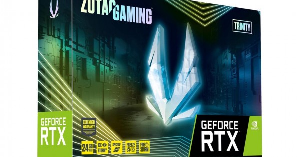 ZOTAC GAMING GeForce RTX 3090 Trinity 24GB GDDR6X 384-bit 19.5 Gbps PCIE  4.0 Gaming Graphics Card, IceStorm 2.0 Advanced Cooling, SPECTRA 2.0 RGB  Lighting, ZT-A30900D-10P -